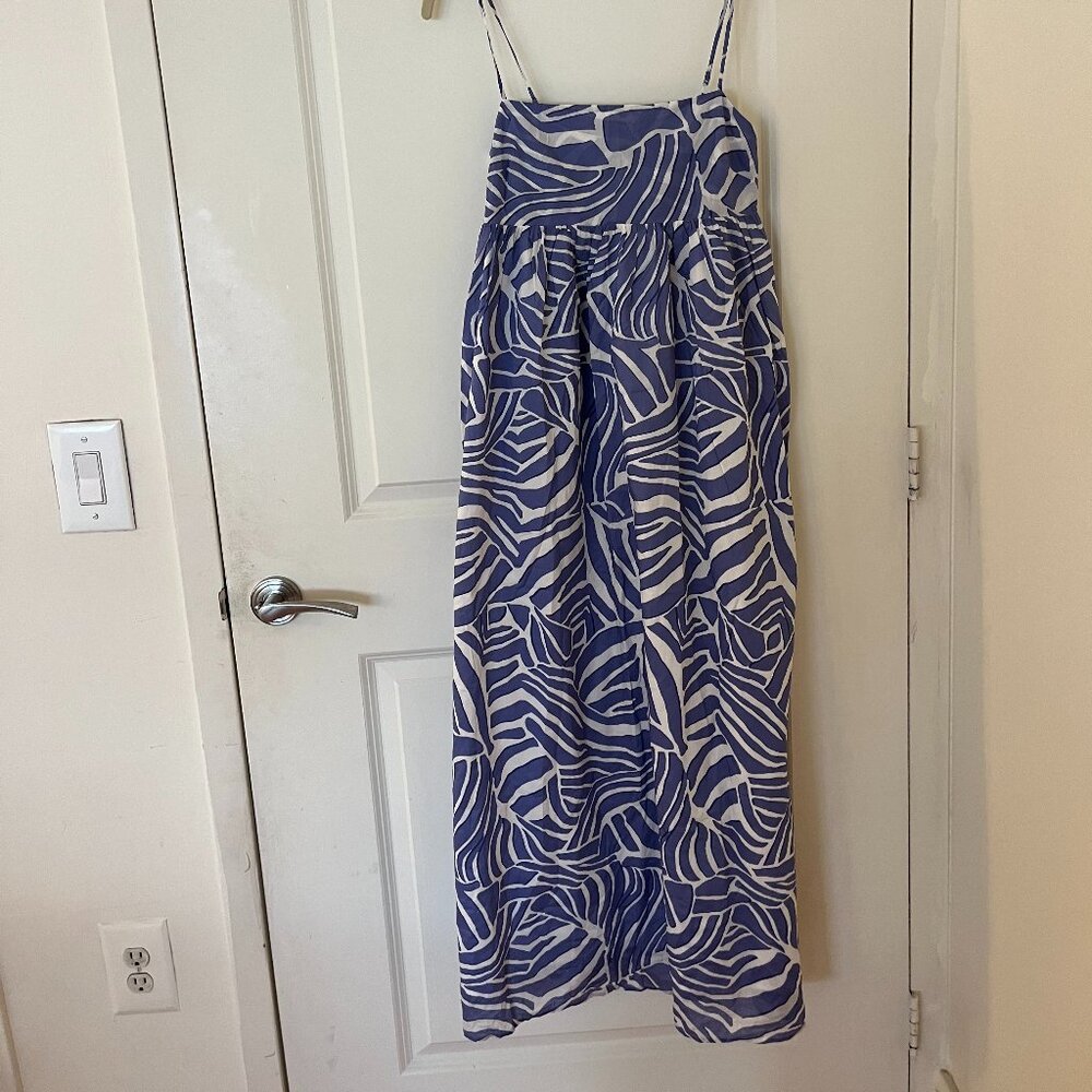Rails Blue and White Printed Midi Dress - Picture 2 of 7
